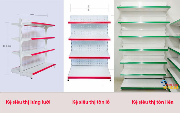 Giá kệ siêu thị 4 tầng chính hãng, giá rẻ