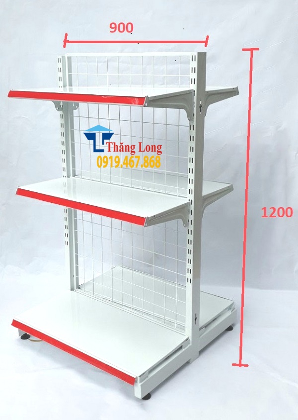 Kệ kép siêu thị H1200*W900*D770