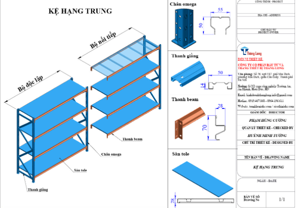 Kệ trung tải 500kg