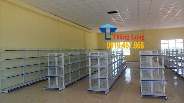 Lắp đặt giá kệ siêu thị mini Hồng Huệ tại Tp Nam Định