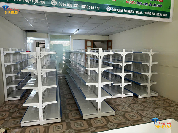Lắp kệ si&ecirc;u thị cho trung t&acirc;m mua sắm T- Mart tại Duy Ti&ecirc;n - H&agrave; Nam