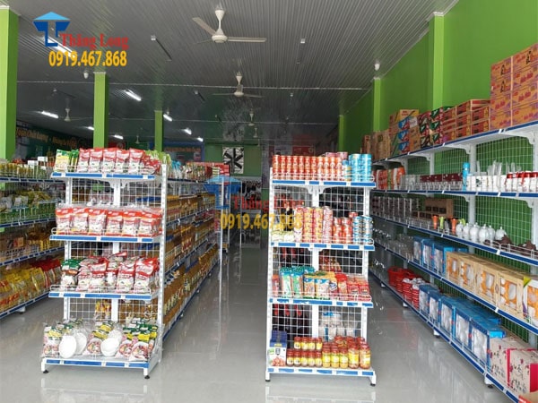 một bộ kệ siêu thị mini gồm những gì? Cấu tạo chi tiết từ A- Z