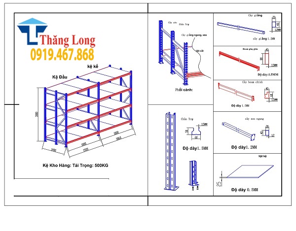 Hướng dẫn cách lắp đặt bộ kệ trung tải hoàn chỉnh