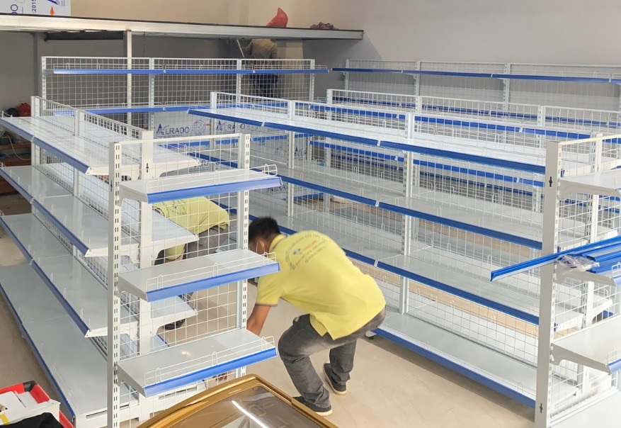 giá kệ siêu thị cũ 