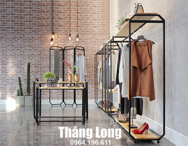 Giá kệ treo quần áo shop KTT51