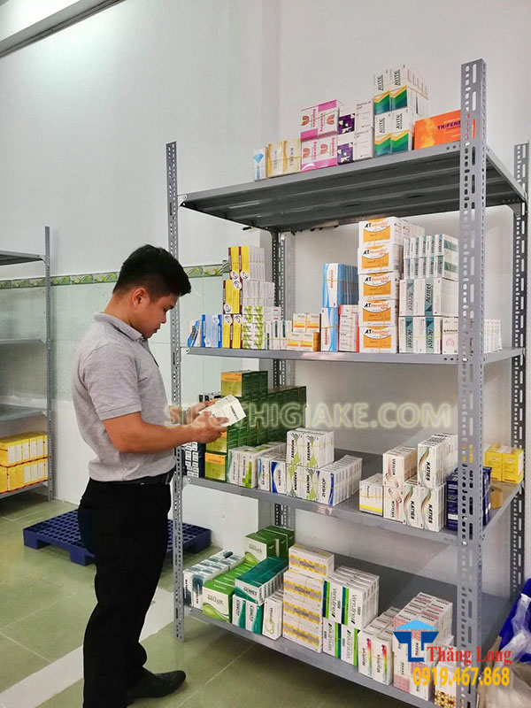 Lắp đặt kệ lưu trữ thuốc cho công ty GonSa chi nhánh Gia Lai
