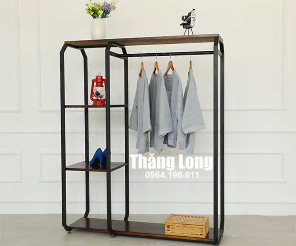 Giá kệ treo quần áo shop KTT51