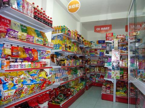 Thăng Long cung cấp nhiều mẫu kệ siêu thị Vĩnh Long