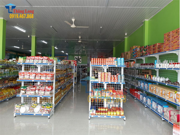 Thiết kế và lắp đặt kệ siêu thị tại Yên Bái