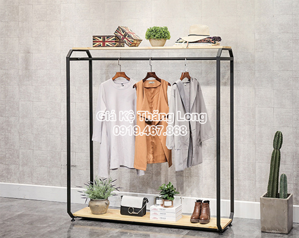 Giá kệ treo quần áo shop KTT51