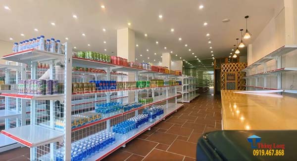 Lắp đặt kệ siêu thị Mini mart tại Lacasa Hotel Sapa Lào Cai