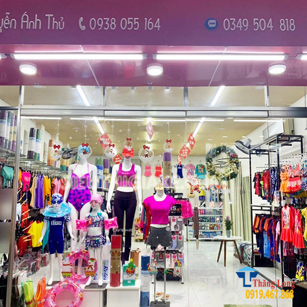 Lắp đặt giá kệ trưng bày cho chuỗi cửa hàng Bình An Sport tại Tp. Hồ Chí Minh
