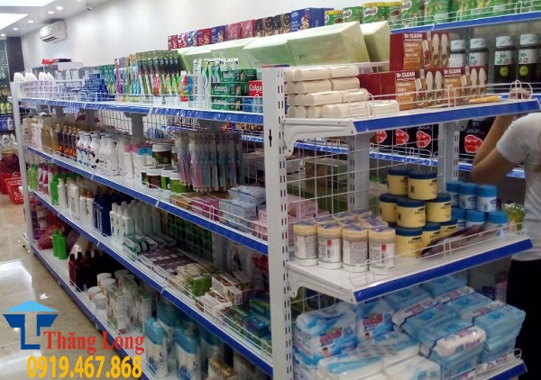 Lắp đặt kệ bày hàng cho siêu thị mini tại Nam Định