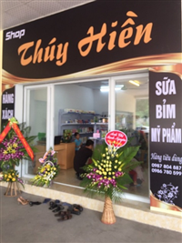 Lắp đặt giá kệ shop mỹ phẩm Thúy Hiền tại thị trấn Minh Tân, Kinh Môn, Hải Dương