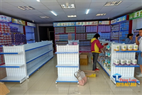 Thăng Long cung cấp và lắp đặt giá kệ bày sữa cho cửa hàng Thủy Tiếp Baby