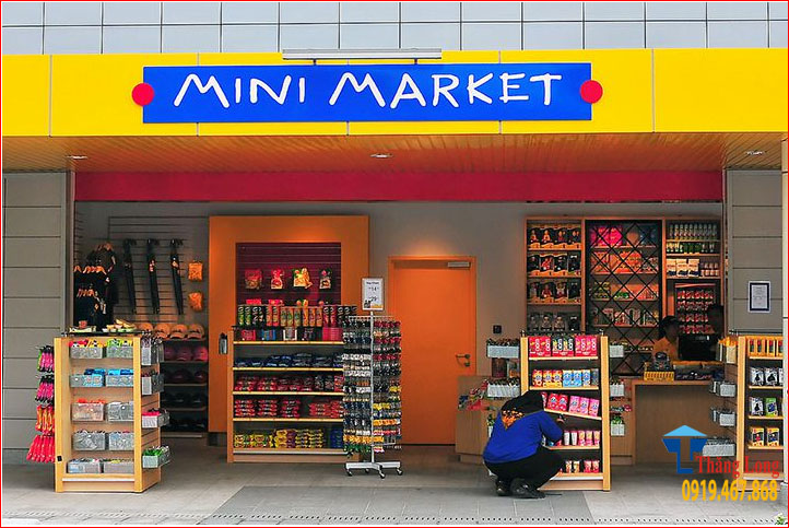Kệ siêu thị mini được mở rọng ở nông thôn