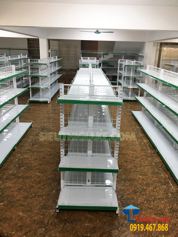 Hoàn thiện giá kệ bày hàng cho siêu thị mini tại Mỹ Đức, Hà Nội